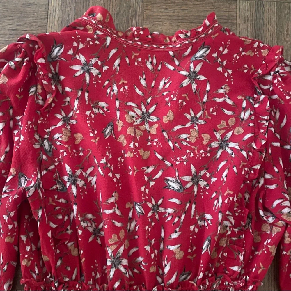Max Studio London red maxi dress size L - Picture 7 of 8
